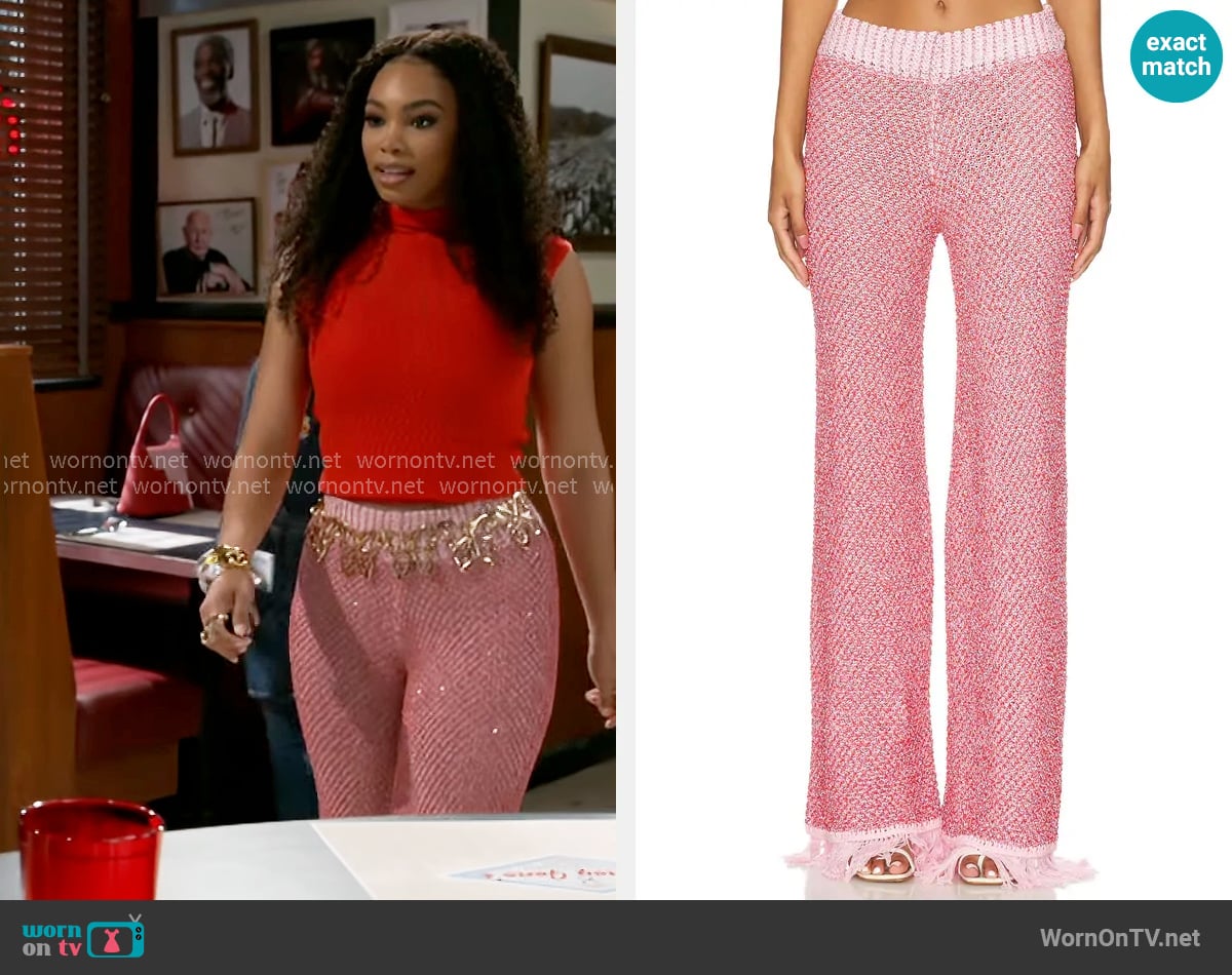 Asta Resort Grace Sequined Pant worn by Chelsea Hamilton (RhonniRose Mantilla) on Beyond the Gates