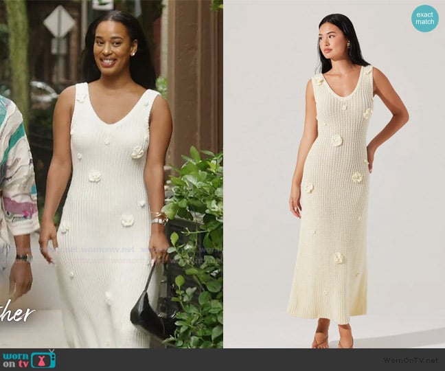 Mia’s white floral knit dress on Summer House