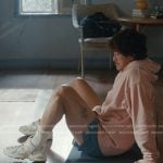 Austin’s pink print hoodie on Beef