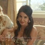 Ava’s blue floral pleated hem dress on Beef