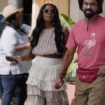 Ava’s ruffled pants and top on Abbott Elementary