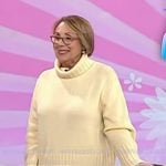 Babs Costello’s yellow turtleneck sweater and satin pants on Today