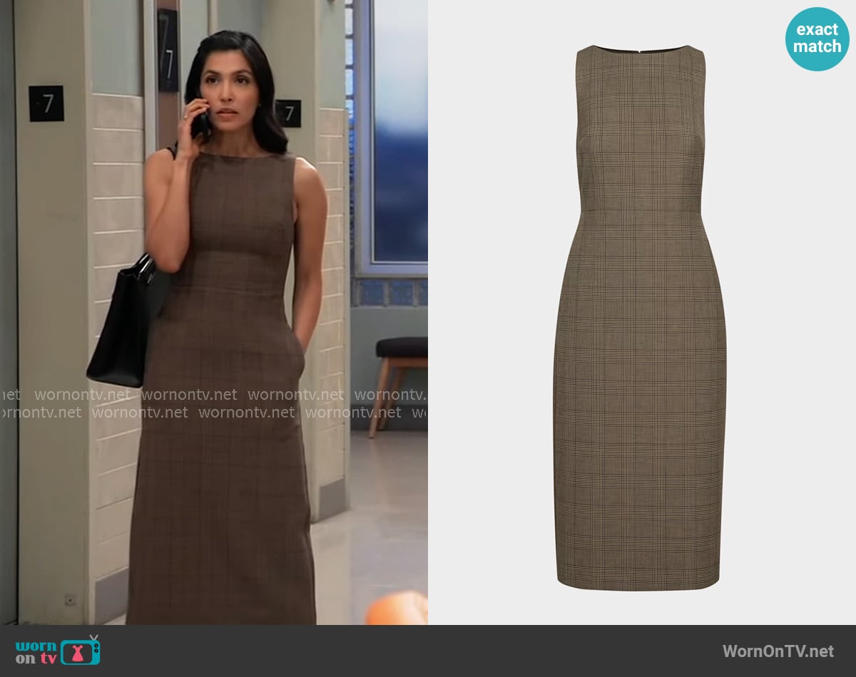 Babaton at Aritzia Bond Maxi Dress worn by Justine Turner (Nazneen Contractor) on General Hospital