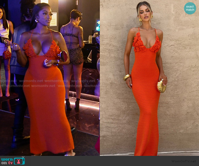 Baby Boo Celaena Maxi Dress worn by Porsha Williams on The Real Housewives of Atlanta