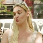 Bailey’s white floral lace cami on Summer House