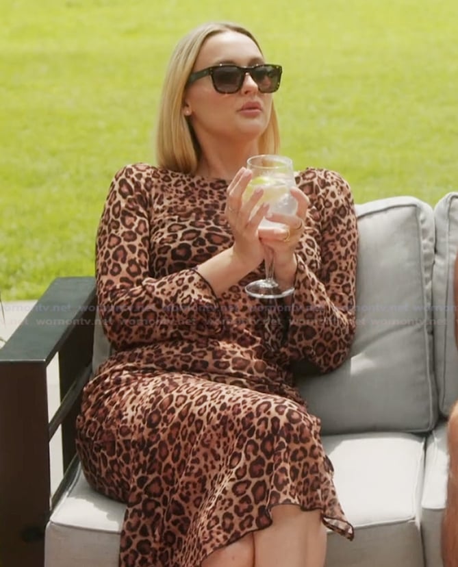 Bailey's leopard print dress on Summer House