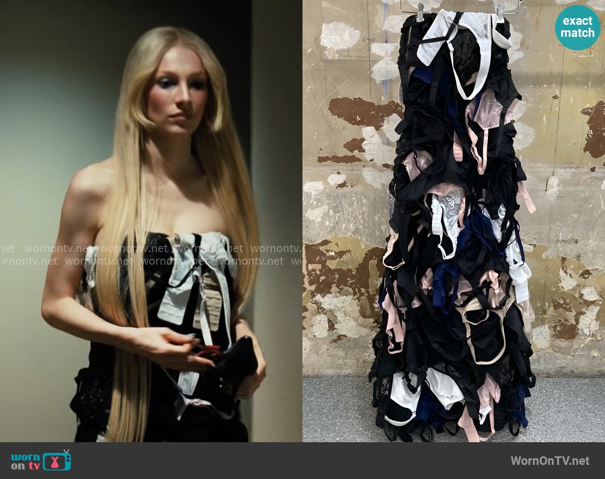 Balenciaga Bra Bustier Gown worn by Jules Vaughn (Hunter Schafer) on Euphoria