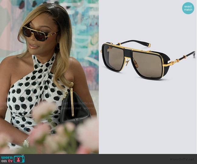 Balmain O.R. Sunglasses worn by Angela Oakley on The Real Housewives of Atlanta
