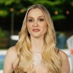 Bailey’s black lace confessional top on Summer House