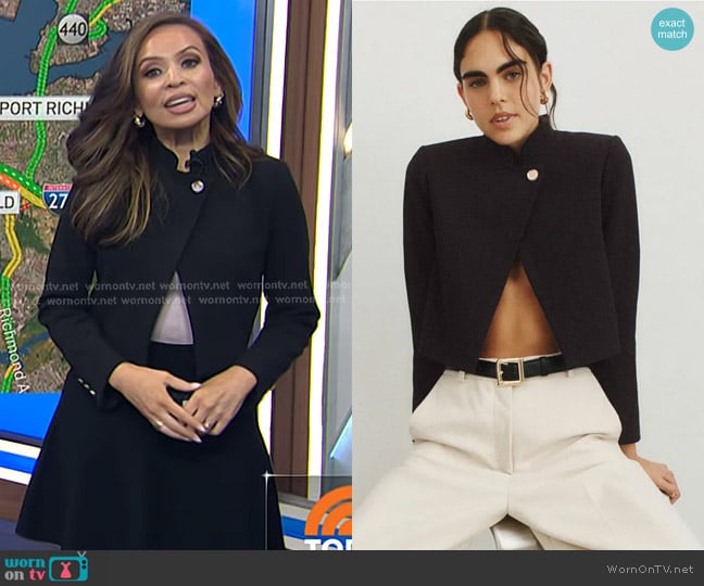 Ba&Sh Chroma Jacket worn by Adelle Caballero on Today