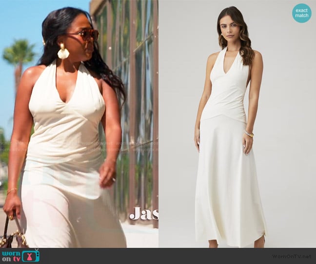 Bec + Bridge Blanche Halter Maxi Dress worn by Jasmine Goode on The Valley