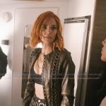 Belle’s leather lace-up jacket on Marshals