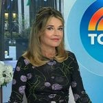 Savannah’s black floral long sleeve top on Today