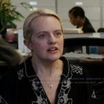 Mary’s black floral lace dress on Imperfect Women