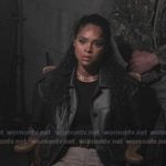 Andrea’s black leather jacket on Marshals