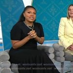 Sheinelle's black pvc patent pumps on Today