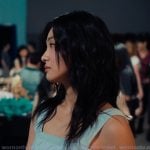 Mihee’s blue knit cropped cami on XO Kitty