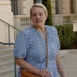 Mary’s blue floral print dress on Imperfect Women