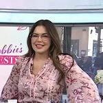 Bobbie’s pink floral blouse on Today