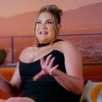 Brittany’s black confessional top on The Valley