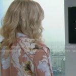 Brooke's pink floral blouse on The Bold and the Beautiful