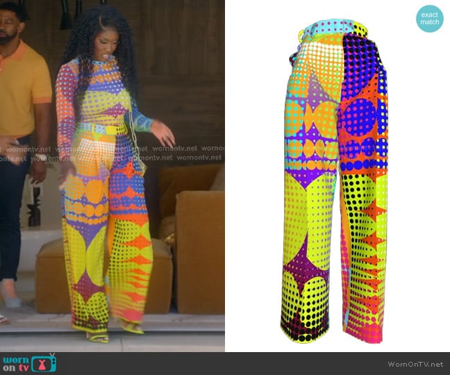 BruceGlen Dot Attack Trouser worn by Bozoma Saint John on The Real Housewives of Beverly Hills