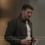 Buck’s brown plaid shirt jacket on 9-1-1