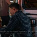 Buck’s blue plaid fleece jacket on 9-1-1