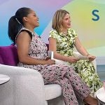 Sheinelle’s burgundy heel pumps on Today