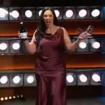 Ashley Graham's burgundy ruched dress on The Kelly Clarkson Show