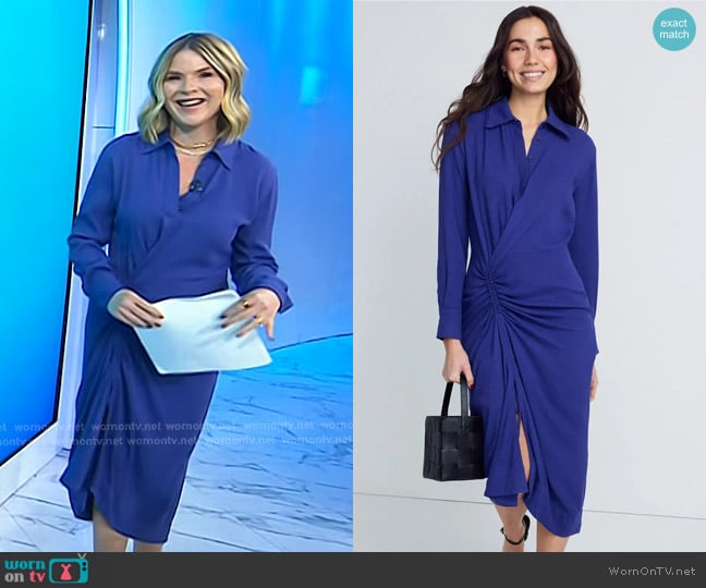 Callas Bianca Shirt Dress worn by Jenna Bush Hager on Today