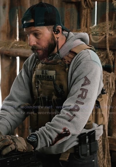 Cal's gray hoodie on Marshals