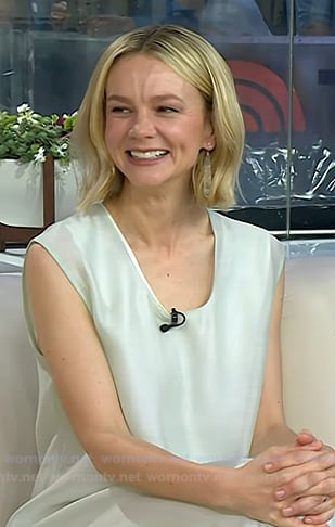 Carey Mulligan’s mint green sleeveless dress on Today