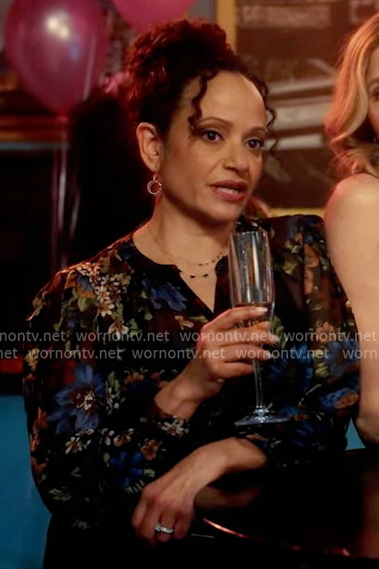 Carla’s floral blouse on Scrubs