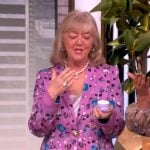 Cathy Kangas’s pink floral blazer on The View