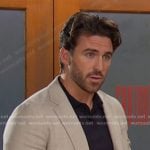 Chad’s beige blazer on Days of our Lives