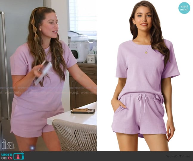 Cheibear at Target Waffle Knit Pajamas worn by Nia Booko on The Valley