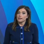 Chloe's navy contrast trim jacket on Today