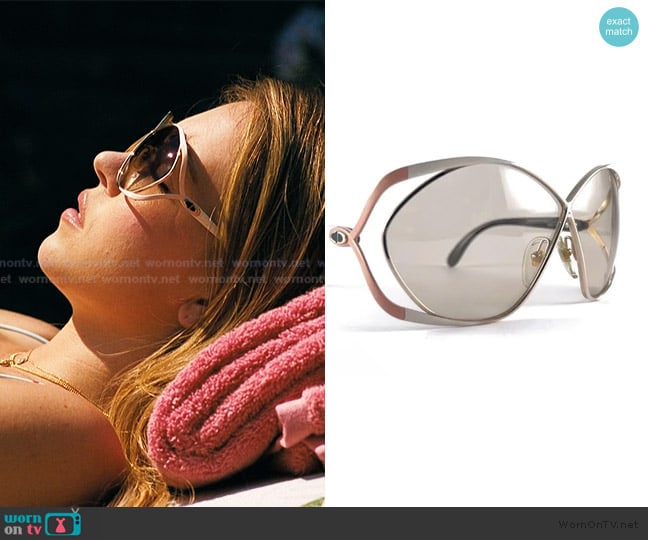 Christian Dior Butterfly Sunglasses worn by Cassie Howard (Sydney Sweeney) on Euphoria