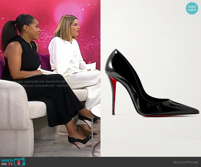 Christian Louboutin Miss Z 100 Pointed Toe Pump worn by Sheinelle Jones on Today
