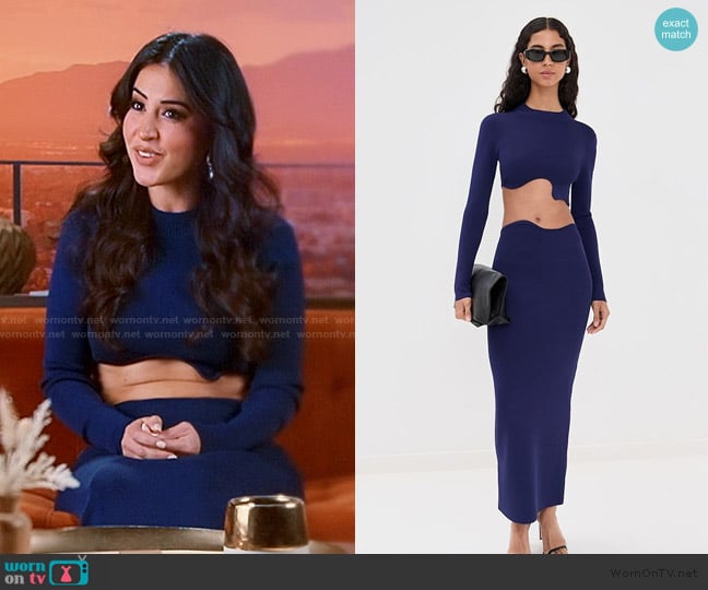 Christopher Esber Maparadita Long Sleeve Top worn by Michelle Saniei on The Valley