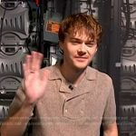 Christopher Briney's grey knit polo on Today