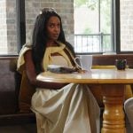 Ciara’s yellow cardigan and skirt on Summer House