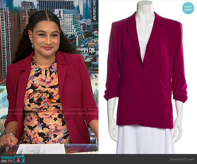 Cinq a Sept Khloe Blazer worn by Morgan Radford on NBC News Daily