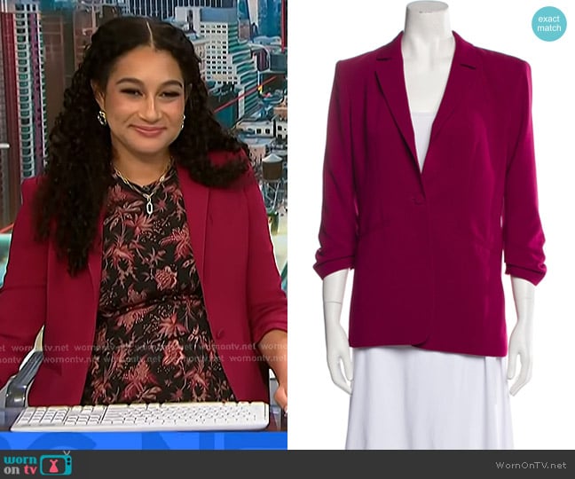 Cinq a Sept Khloe Blazer worn by Morgan Radford on NBC News Daily