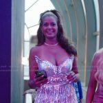 Claudia Jordan’s silver fringe mini dress on The Real Housewives of Atlanta