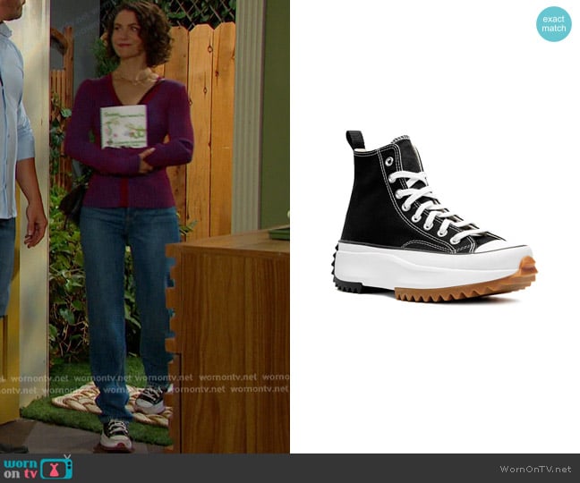 Sarah’s black platform sneakers on Days of our Lives Sarah’s black platform sneakers on Days of our Lives