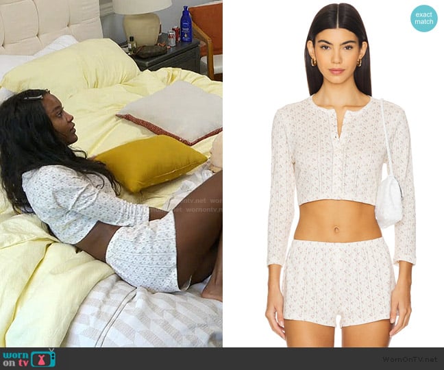 Cou Cou The Cropped Cardi worn by Ciara Miller on Summer House