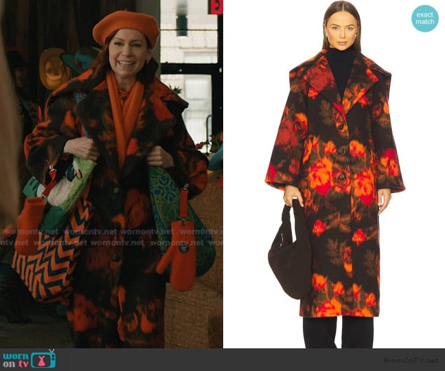 Cult Gaia Linden Coat worn by Elsbeth Tascioni (Carrie Preston) on Elsbeth