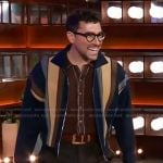 Dan Levy’s striped sweatshirt on The Kelly Clarkson Show